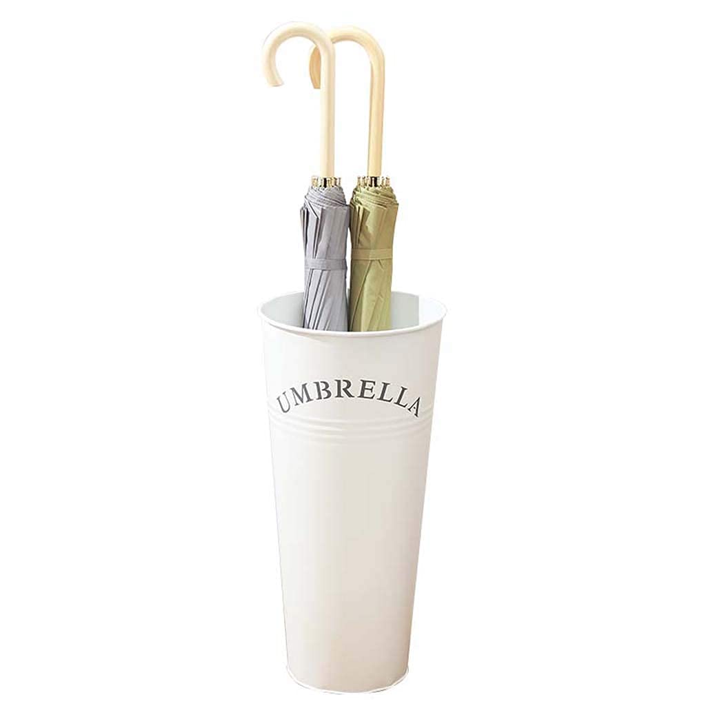 Porte-parapluie en métal 23x23x47cm avec bac d'égouttement pour l'entrée
