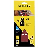 The name of a pro STANLEY STA31452-XJ - 5 Hojas de lija para Multilijadoras. Grano 180. Madera, pintura, barniz, yeso, metal y plástico.