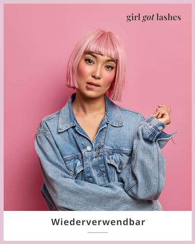 GirlGotLashes Pre-Glued Lashes - Lily Blossom - Selbstklebende Wimpernsegmente Besonders geeignet für Anfänger & Ungeduldige - Set aus 36 Wimpernsegmenten und Mini Applikator