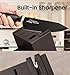 Knife Set, 15 Pieces Kitchen Knife Set with Built in Sharpener, German High Carbon Stainless Steel Knife Block Set, Dishwasher Safe, Black