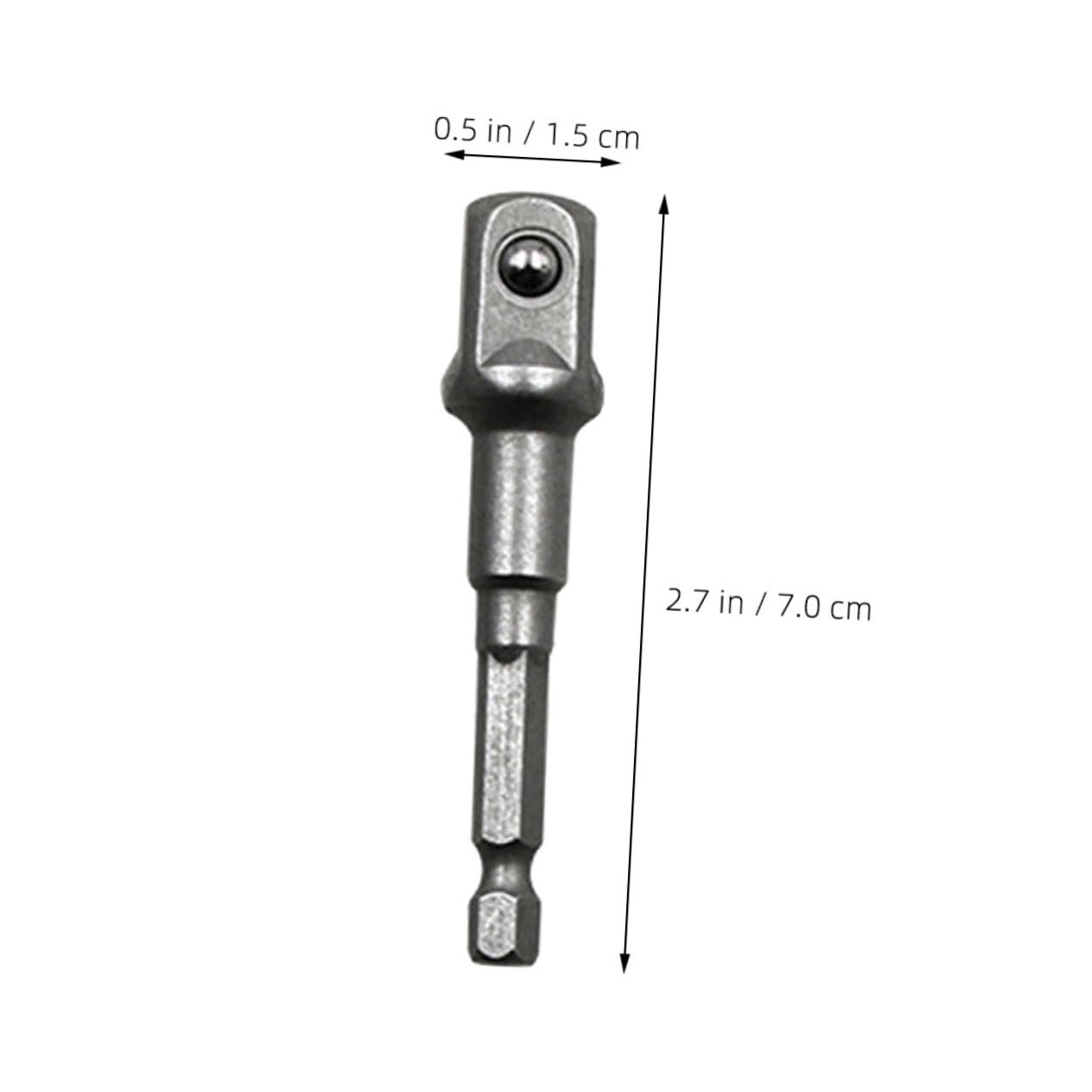 PRETYZOOM 3pcs Electric Sleeve Adapter Square Drive Socket Adapter Drill Chuck for Driver Wrench 65-73mm