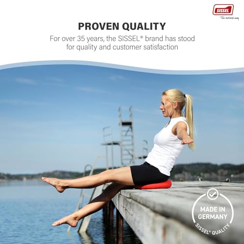 Image of SISSEL SITFIT 33 cm Black | Active Sitting & Training | Strengthens Back & Pelvic Floor Muscles | Versatile Uses: Legs & Veins | Adjustable Pressure | Includes Exercise Poster