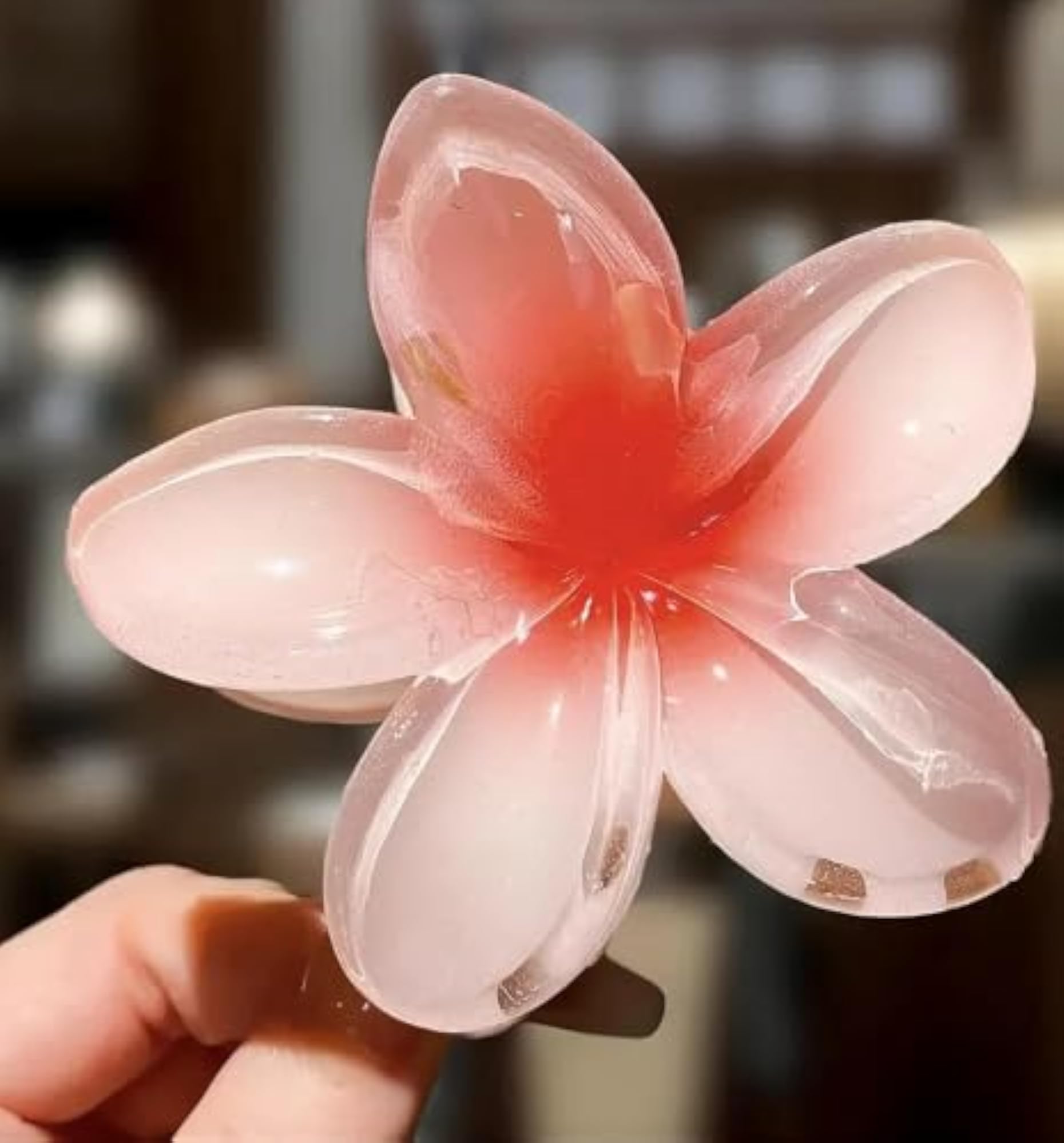 Flower Hair Claw Clips Pack of 3, Cute Floral Design