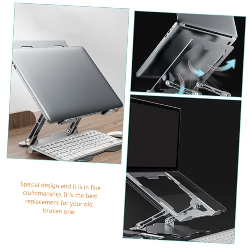 Soporte metálico ajustable para laptop con rejilla de enfriamiento miniatura 6