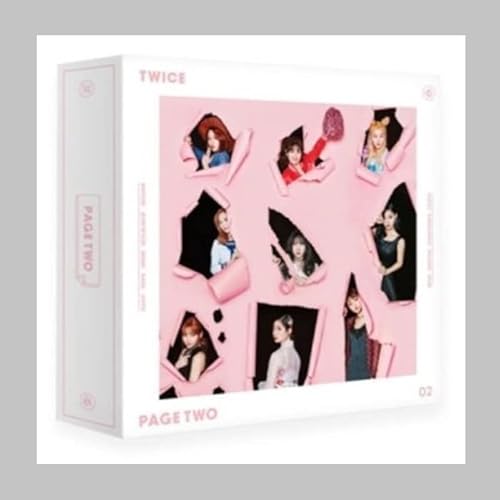 Twice Page Two 2Nd Mini Album Pink Version Cd+72P Photo Book+7P Garland+1P Lenticular Card & Holder+3P Photo Card+Tracking Sealed #TOP18