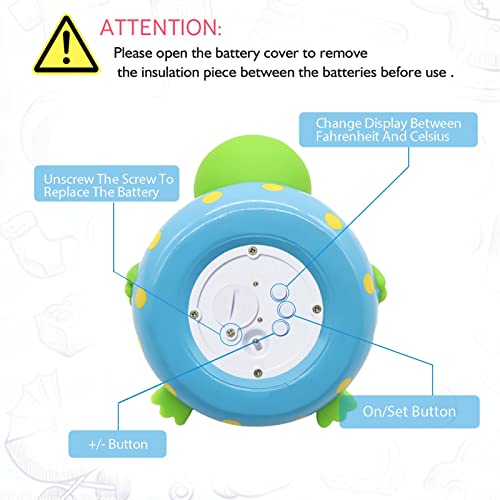 Doli Yearning Baby Bath Thermometer With Room Temperature| Fahrenheit And Celsius|Frog Lovely Shape|Kids' Bathroom Safety Products| Bath Toys… #TOP3
