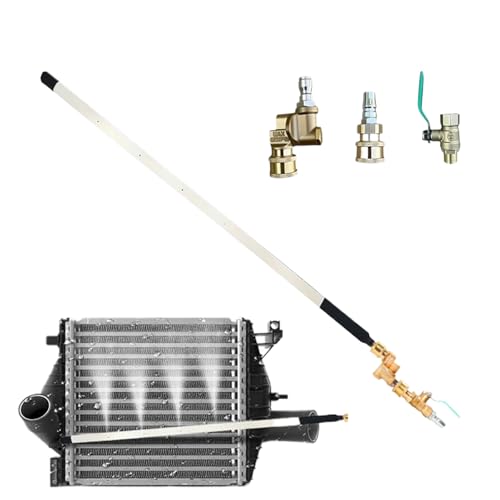 Limpiador de radiador de presión para coche, herramienta de limpieza de radiador de acero inoxidable, fugas de fregadero, rotación de 180 grados para CAR RV HVAC