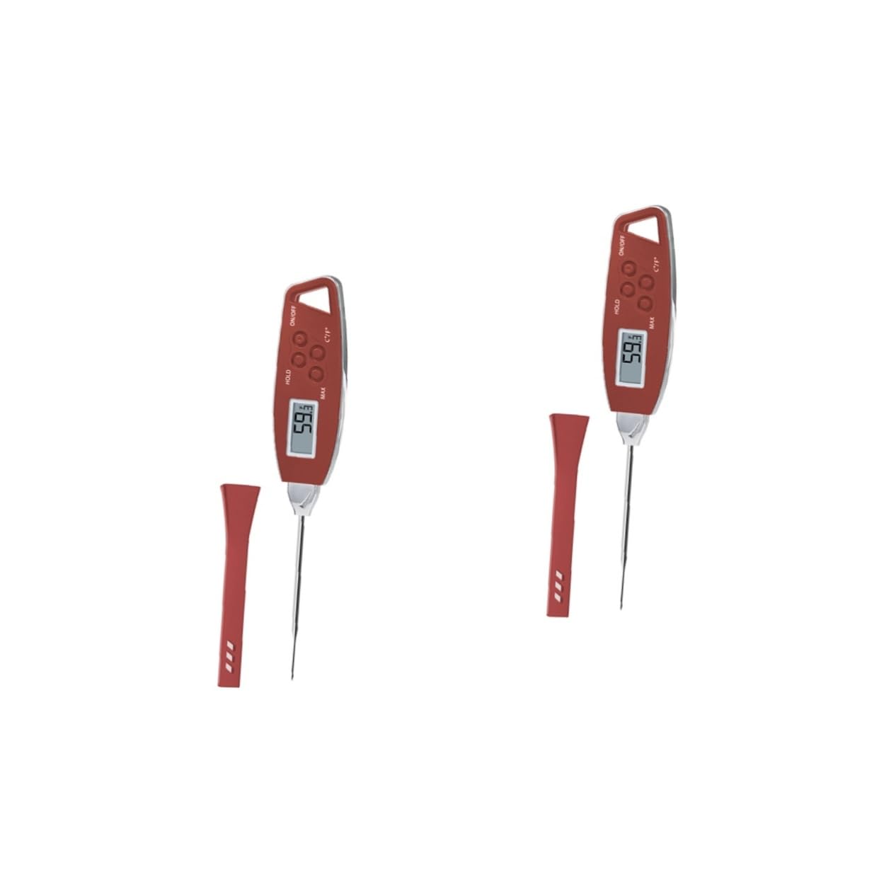 TOPBATHY 2 Pz termometro da cucina indicatore della temperatura del barbecue termometro digitale termometro alimenti termometro per carne Ago termometro per acqua rosso