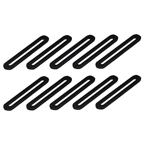 10 Pcs 3 1/2" Adjustable Flat Mending Plate Support with Single Slot, Straight Repair Fixing Bracket Connector for Wood Furniture Timber PC Case Holder (Size: 3 1/2" x 3/4", Thickness 3/25") Cover
