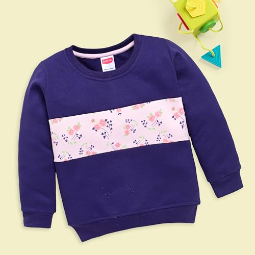 Image of LuvLap Baby Girls Full Sleeve Sweatshirt & Pyjama Set