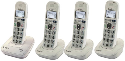 Teléfono inalámbrico Clarity D704 con 3 manos libres D704HS
