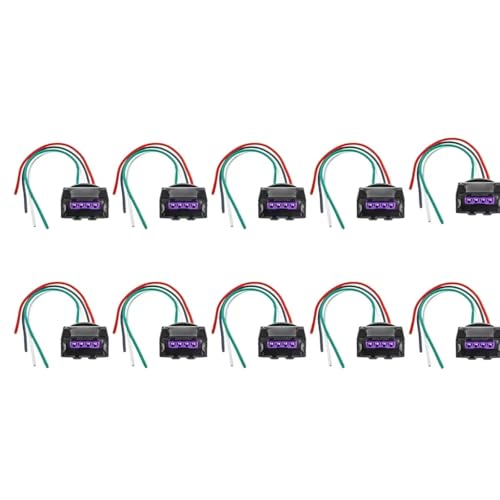 Connecteur bobine d'allumage 4 broches pour Citroën C5 Berlingo Xsara - Kit de 10 pièces de rechange