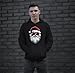 Tassenbrennerei Hoodie - Weihnachtspullover - Cooler Weihnachtsmann Pullover mit Weihnachtsmotiv - für Nikolaus, Weihnachten (DE/NL/SE/PL, Alphanumerisch, XL, Regular, Regular, Schwarz)