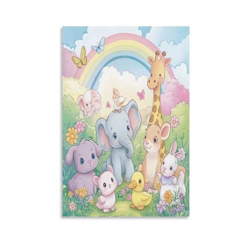 Petit éléphant tableau sur toile pour créer un cocon de douceur unique