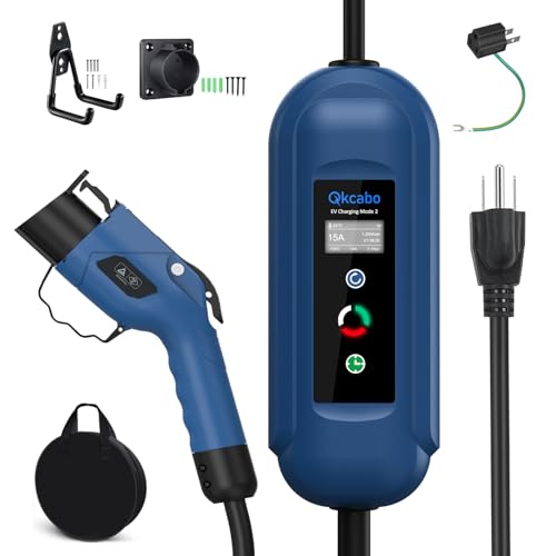 Qkcabo EV充電器　100vにも対応 Amazon.co.jp: Qkcabo EV 充電器 電気自動車 充電ケーブル 、100V 8/10