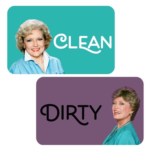 The Golden Girls Dishwasher Magnet Funny Clean Dirty Sign Indicator Universal Dirty Clean Dishwasher Magnet Indicator for Kitchen Organization Refrigerator Dish Wash Sign