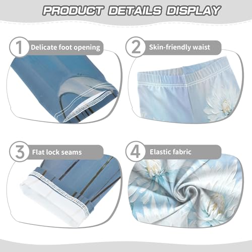 Bolaz Toddler Girls Leggings Printed Yoga Pants Leggings Three Flowers for Kids3