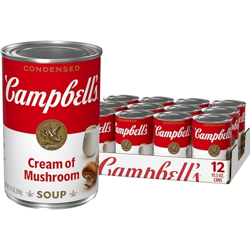 Campbell's Condensed Cream of Mushroom Soup, 10.5oz, 12 cans