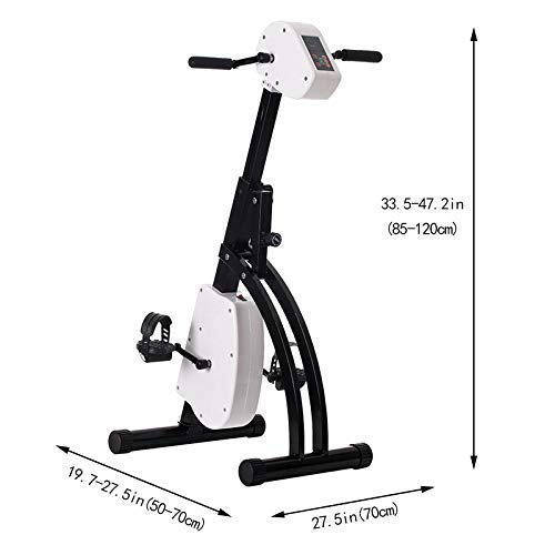Pedalera portátil plegable para ejercicio de brazos y piernas miniatura 2
