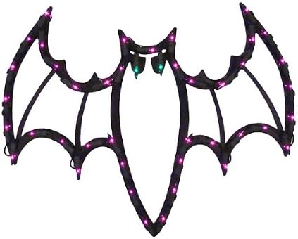 Impact Lighted Halloween Spooky Bat Window Silhouette Decoration, 18