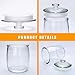 Maredash 1 Gallon glass jars, Cookie Jar & Candy Jar with Lid, Large Food Storage Container,glass jar with lid for Buffet, Coffee & Flour, Laundry Room Storage & Pantry 2pcs