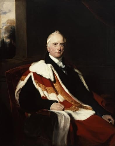 Cuadro pintura al óleo de Sir Nicholas Vansittart para decoración del hogar 60x90cm