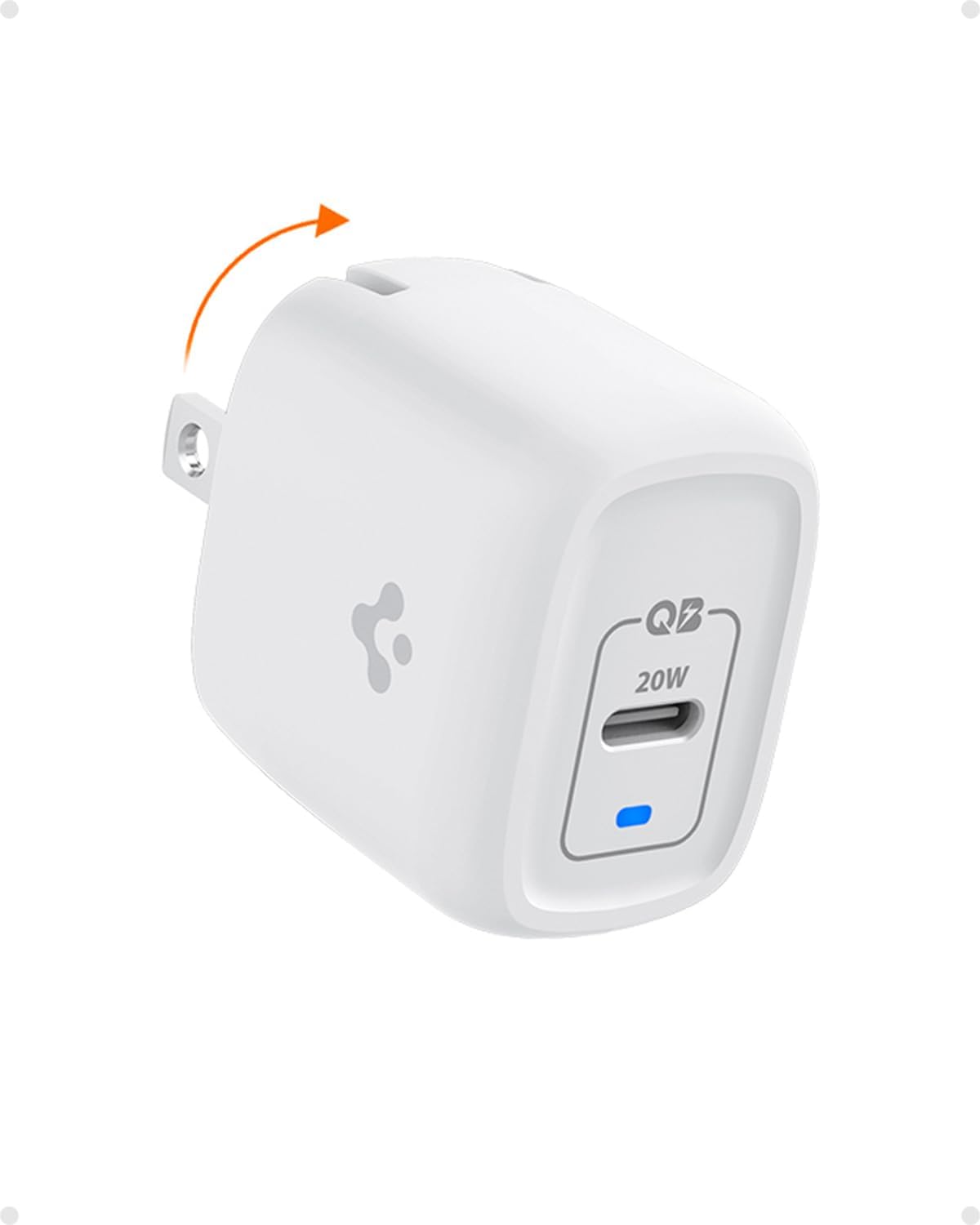 USB-C Charger Block, 20W GaN | Fast Charging For iPhone 17-12, MagSafe, Galaxy Z Fold/Flip, Pixel 10, AirPods, Watch