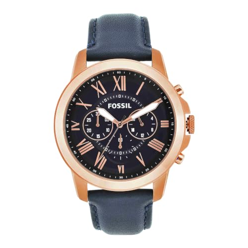 Fossil Montre pour hommes Grant, mouvement chronographe à quartz, boîtier en...