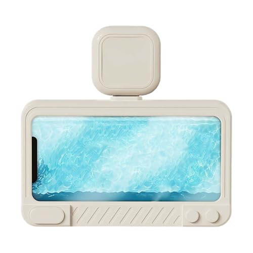 Soporte impermeable para teléfono de ducha rotación 360 y altavoz de pared integrado
