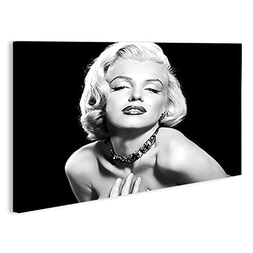 islandburner Marilyn Monroe V6 1pcm Cuadro sobre Lienzo Cuadros Modernos y listos para Colgar. Cuadro Impresión fotográfica artística Obra de Arte