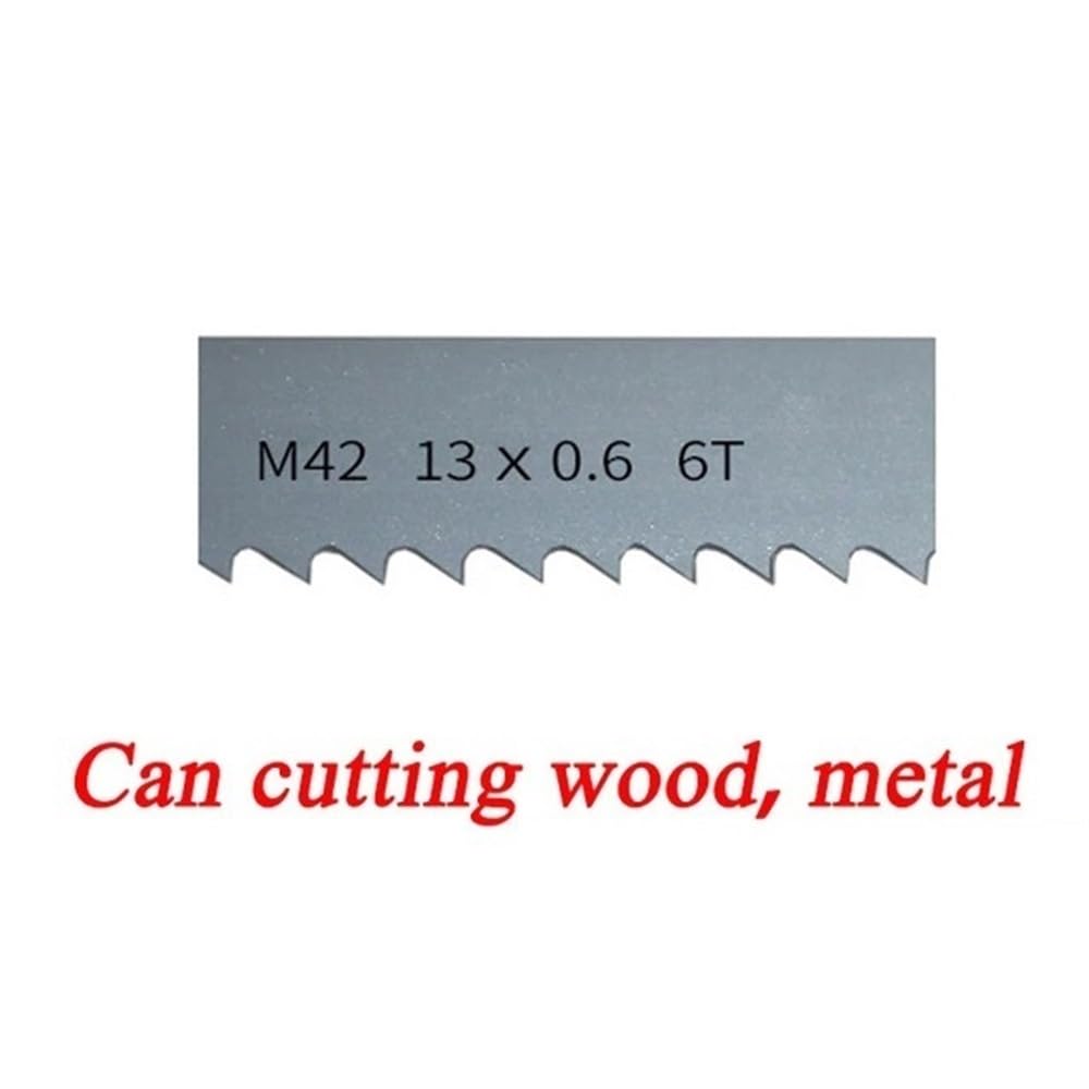 Brzeszczot piły, Piła taśmowa 10'' Balde, 13 mm 1/2 cala M42 Bimetaliczne brzeszczoty taśmowe, 70,5 72, Metalowe do cięcia twardego drewna i plastiku(72 1/2 inch)
