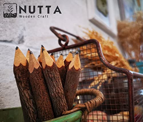 Nutta Assort Colored, Branch & Twig Pencil, 12-Pcs, Natural Wooden Pencils Wood Tree Rustic Twig Pencils Fun Pencil thumb #5