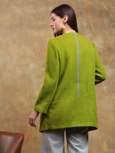Image of KOTTY Womens Cotton Blend Standard Length Elegant Style Coat - Classic Style with Modern Detailing