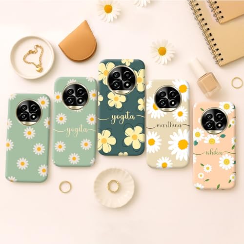 Image of COLORflow Back Cover Compatible with Realme 13 Pro 5G / 13 Pro Plus 5G | Daisy Bloom Customized Back Cover Compatible with Realme 13 Pro 5G / 13 Pro Plus 5G