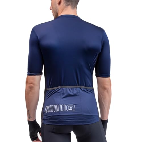 Alé Cycling Maglia A Maniche Corte Da Uomo, Tinta Unita, Colore Blu, 2022, A Maniche Corte - 3