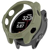 FTRONGRT Funda TPU Suave Para Garmin Forerunner 970 - Protector Antiarañazos Con Recortes Precisos, Color Naranja