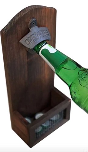 Personalized Bottle Opener | Custom Engraved Wall Mount Bottle Opener | Groomsmen Gift