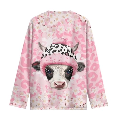 Long Sleeve Shirts for Girls Winter Tops 3-16t Cartoon T Shirts for Fall Clothes2