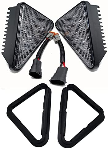 AGP.1978 RH&LH 30W LED Light Kit Headlights compatible with Bobcat 751 753 763 773 863 864 873 883 Replace OEM NO. 7259523, 7259524, 6718042, 6718043，With Rubber Bezels
