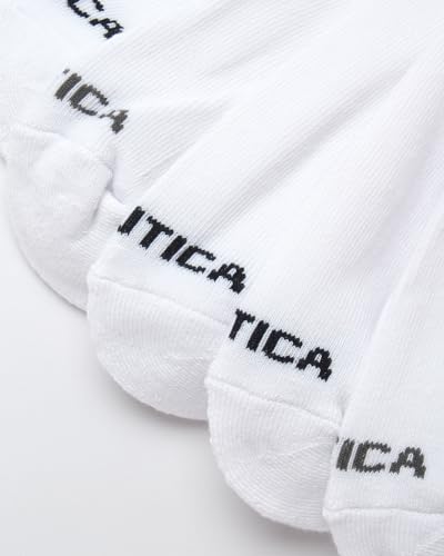 Nautica Mens Athletic Crew Socks - 5 Pack Moisture Wicking Cushioned Athletic Socks for Men with Reinforced Seams (6-12.5)4