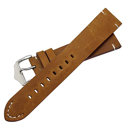 Bracelet montre cuir véritable hypoallergénique boucle acier 22mm