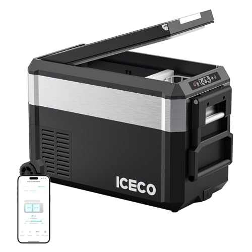 ICECO JP40 ProD 12V Refrigerator, Dual Zone Portable Fridge Freezer Powered by SECOP, Electric...