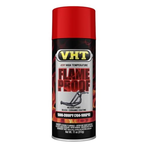 VHT Flameproof Coating, Flat, Red, 11 oz