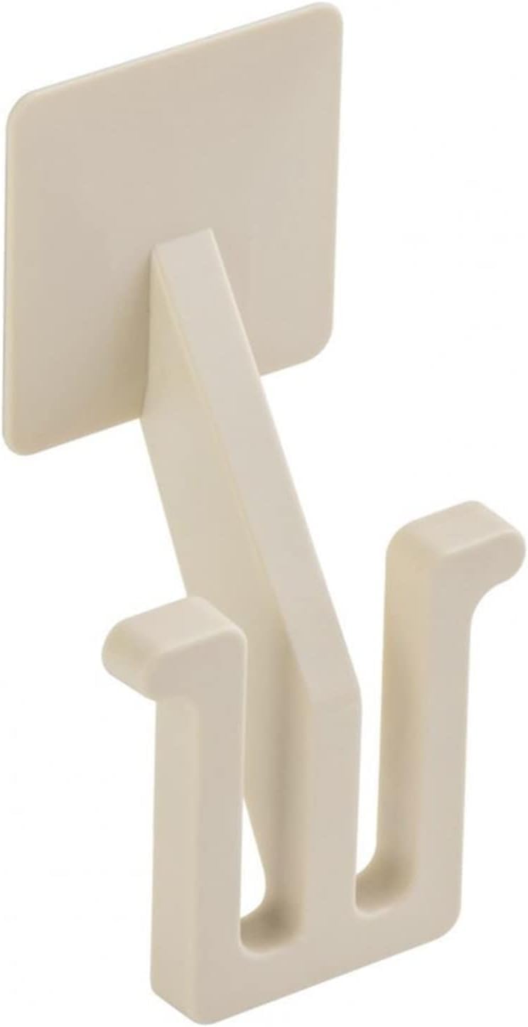 Shoe Slots, 2pcs Shoe Holder Shoes Rack Punch-free Space-saving ABS Bathroom Wall Storage(Beige)