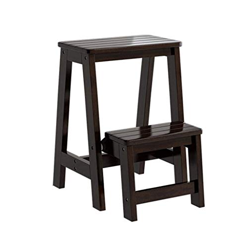 Taburete de madera plegable DASHADAO y silla de escalera multifuncional para biblioteca 2