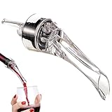 Aireador de vino tinto – Vertedor de vino acrílico profesional, aparato de cocina portátil | Accesorio de mejora del sabor para, reuniones familiares, cenas, catas de vino, bar, hogar, cocina