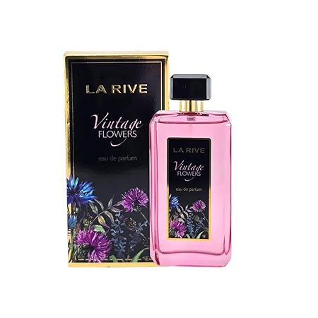 La Rive Vintage Flowers Eau de Parfum da donna, 90 ml, profumo classico floreale con fascino vintage