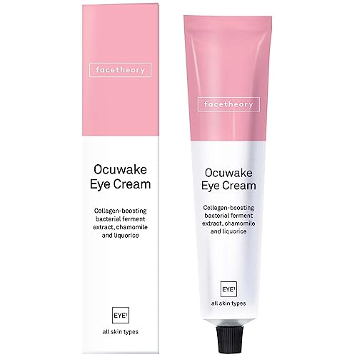 facetheory Ocuwake Eye Cream EYE1 - Eye Cream For Dark Circles And Puffiness, Vitamin C Eye Brightening Cream, Vegan and Cruelty-Free, Made in the UK | Unfragranced | 1.0 fl oz