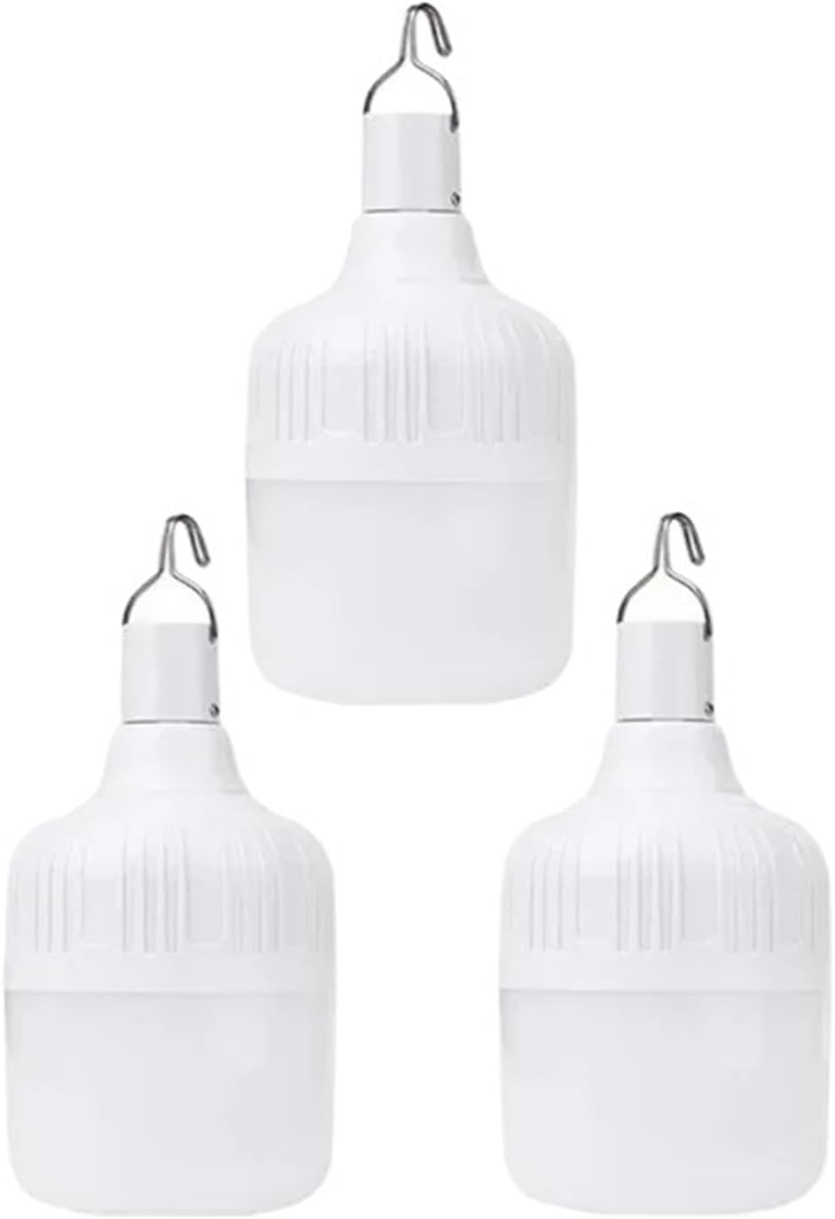 1-6pcs USB Rechargeable LED Emergency Lights Outdoor Portable Lanterns Emergency Lamp Bulb Battery Lantern(500W,3pcs)