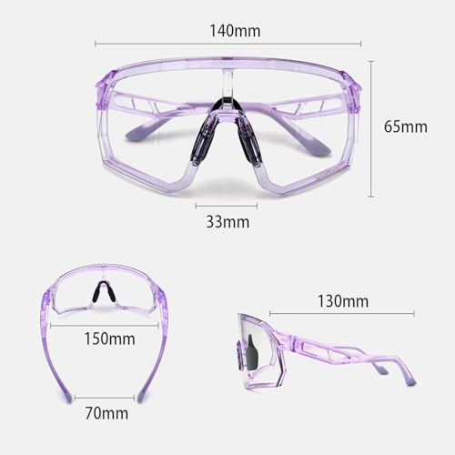 Wynthorix VeilGlam Clear Pickleball Glasses for Women, Protective Eyewear UV Protection Safety Sunglasses ANSI Z87.1 Anti Fog Scratch Tennis Squash Racquetball Goggles - Thumbnail 3